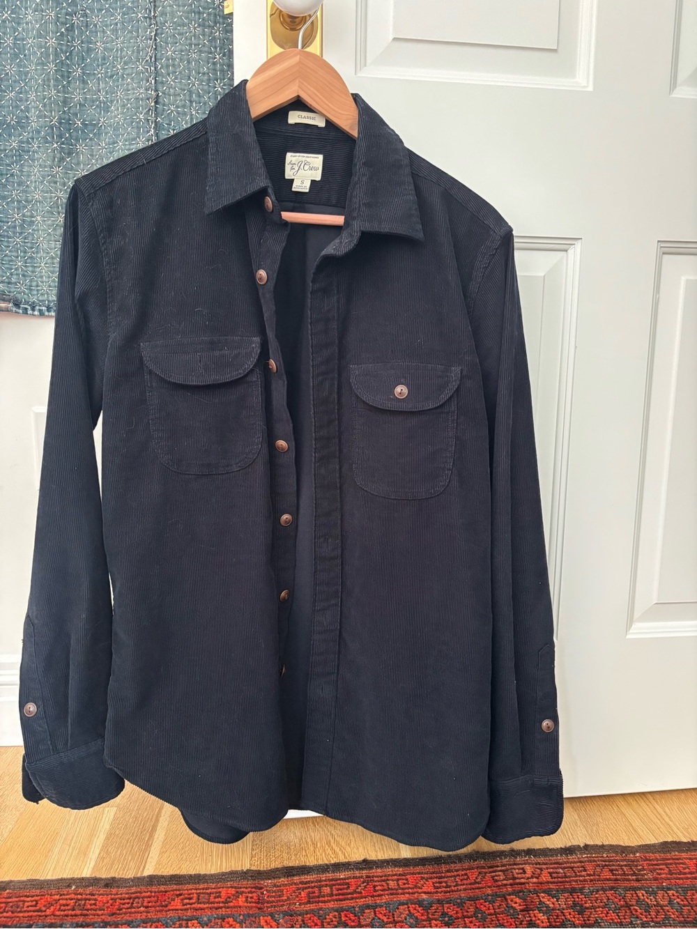 J. Crew Navy Corduroy Shirt Jacket